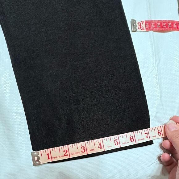 90’s Vintage Claudia Richard’s Black Shimmery Pull On Pants Size Medium - Picture 8 of 10